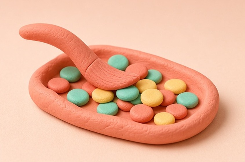 A soft brush sweeping local tokens into an erase tray